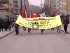 BAŞKENT’TE TEKEL İŞÇİLERİNE DESTEK MİTİNGİ