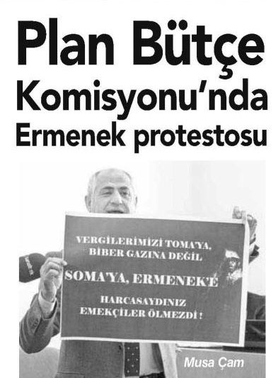 PLAN BÜTÇE KOMİSYONU NDA ERMENEK PROTESTOSU