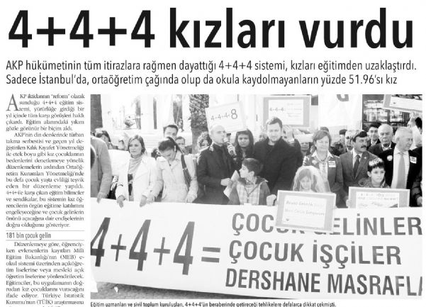 DEĞİŞEN EĞİTİM SİSTEMİ KIZLARI VURDU