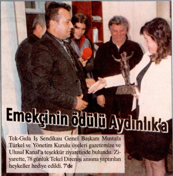 EMEKÇİNİN ÖDÜLÜ AYDINLIK A