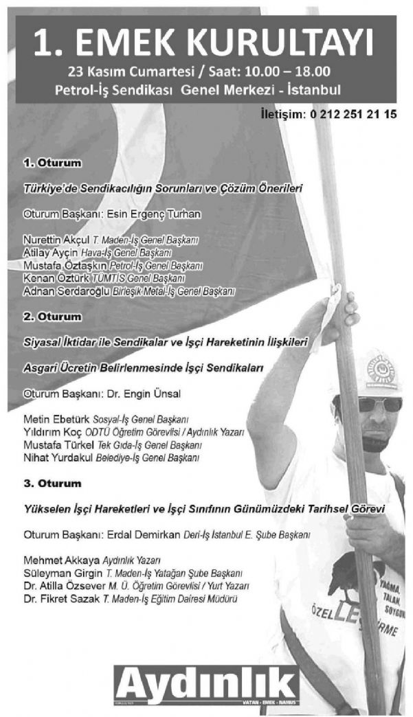 1. EMEK KURULTAYI