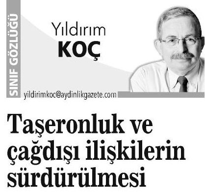 TAŞERONLUK VE ÇAĞDIŞI İLİŞKİLERİN SÜRDÜRÜLMESİ