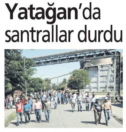 YATAĞAN’DA SANTRALLER DURDU