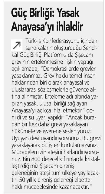 GÜÇ BİRLİĞİ: YASAK ANAYASA’YI İHLALDİR