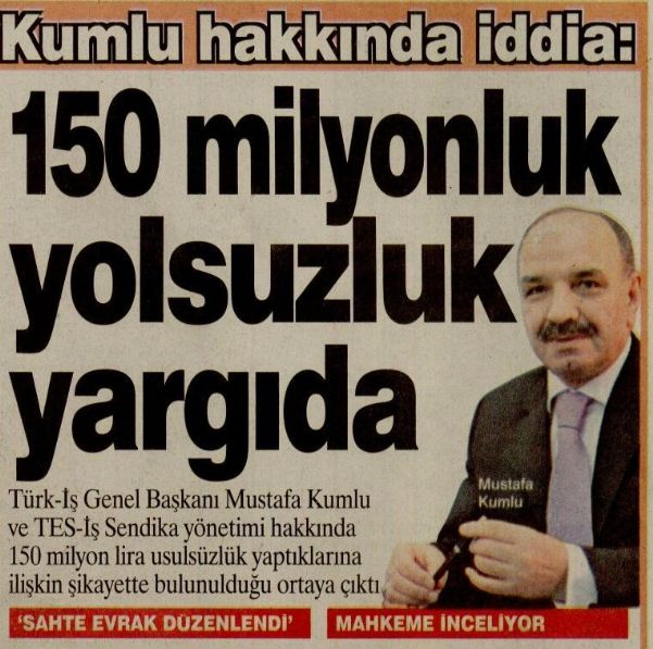 150 MİLYONLUK YOLSUZLUK YARGIDA