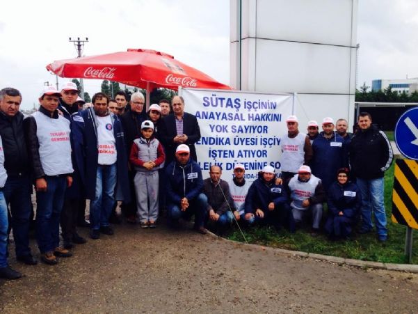 GENEL SEKTETERİMİZ  SÜTAŞ DİRENİŞİMİZİ ZİYARET ETTİ…