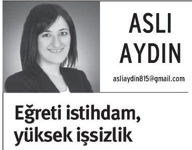 EĞRETİ İSTİHDAM YÜKSEK İŞSİZLİK