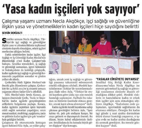 YASA KADIN İŞÇİLERİ YOK SAYIYOR