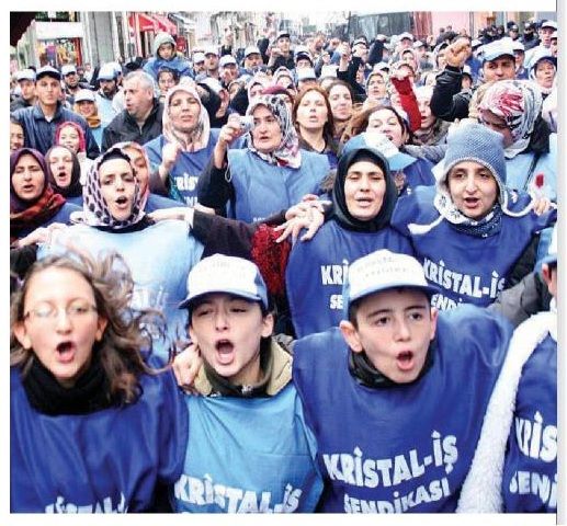 CAM İŞÇİLERİ MÜCADELEYE HAZIR