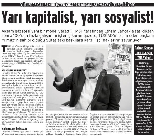 YARI KAPİTALİST, YARI SOSYALİST!