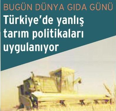 BUGÜN DÜNYA GIDA GÜNÜ