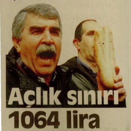 AÇLIK SINIRI 1064 LİRA