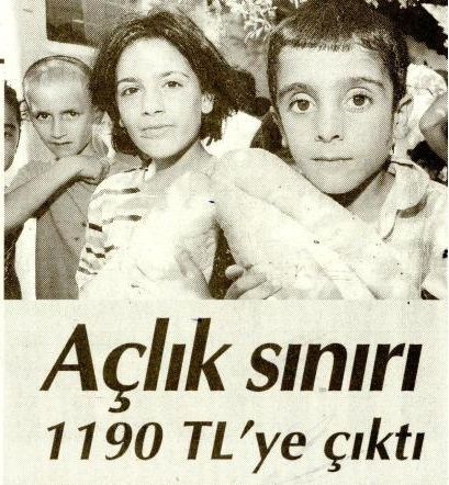 AÇLIK SINIRI 1190 TL YE ÇIKTI