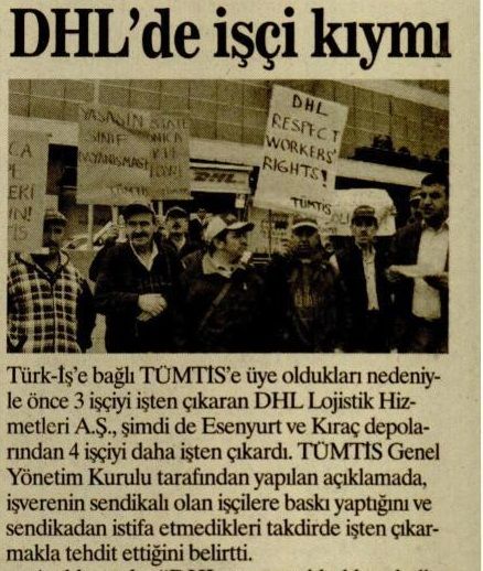 DHL’DE İŞÇİ KIYIMI