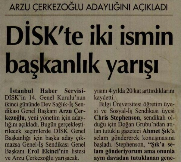 DİSK’TE İKİ İSİM BAŞKANLIK İÇİN YARIŞIYOR