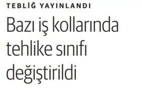TEBLİĞ YAYINLANDI