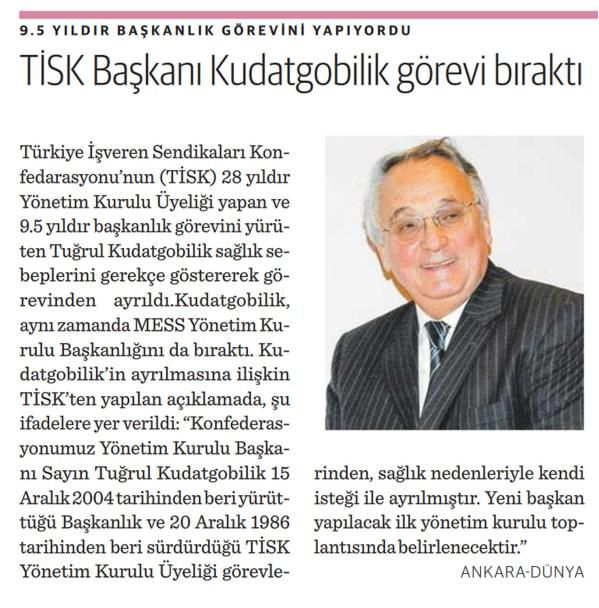 9.5 YILDIR BAŞKANLIK GÖREVİNİ YAPIYORDU