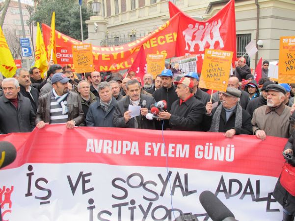 AVRUPALI İŞÇİLERLE ORTAK EYLEM