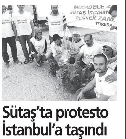 SÜTAŞ’TA PROTESTO İSTANBUL’A TAŞINDI