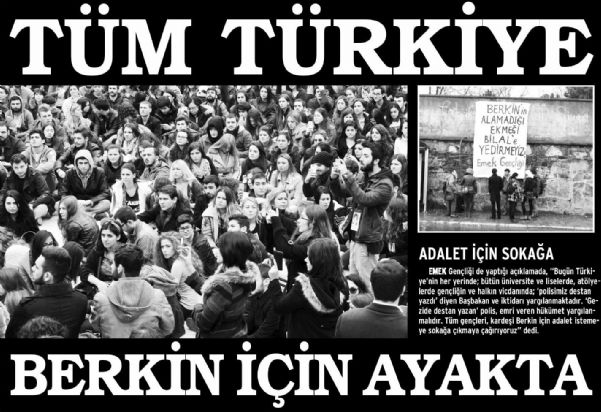 TÜM TÜRKİYE BERKİN İÇİN AYAKTA