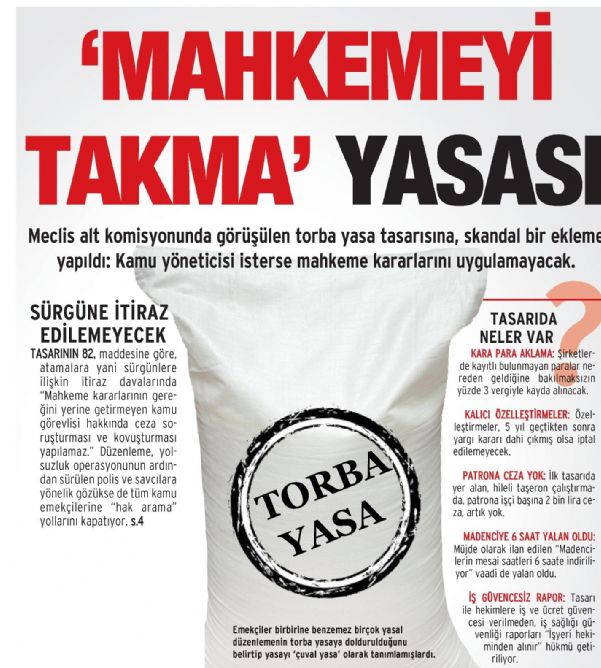 ‘MAHKEMEYİ TAKMA’ YASASI