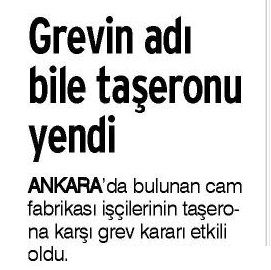 GREVİN ADI BİLE TAŞERONU YENDİ