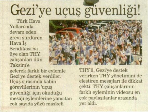 GEZİ’YE UÇUŞ GÜVENLİĞİ!