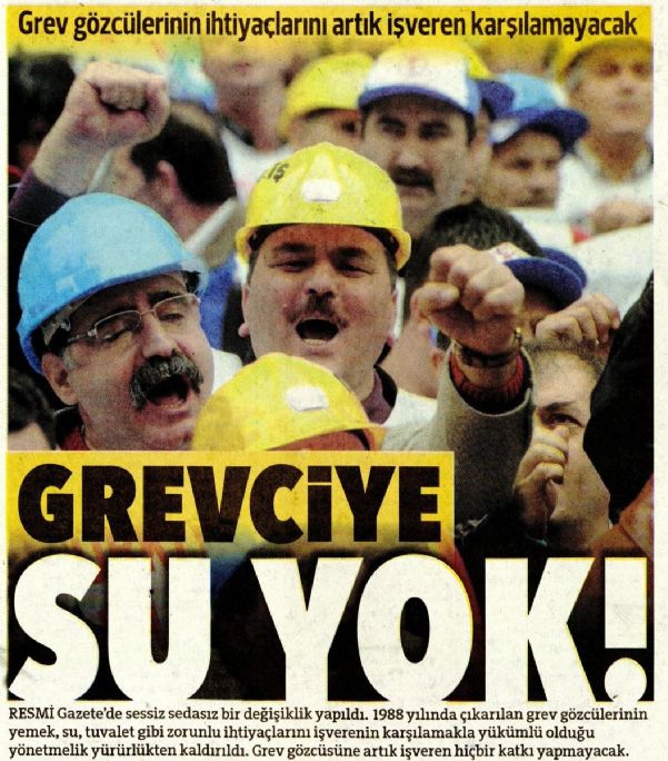 GREVCİYE SU YOK