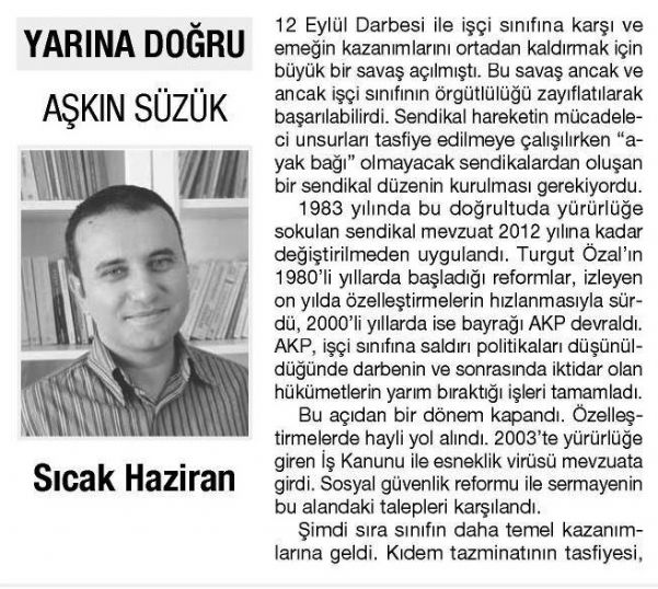 SICAK HAZİRAN