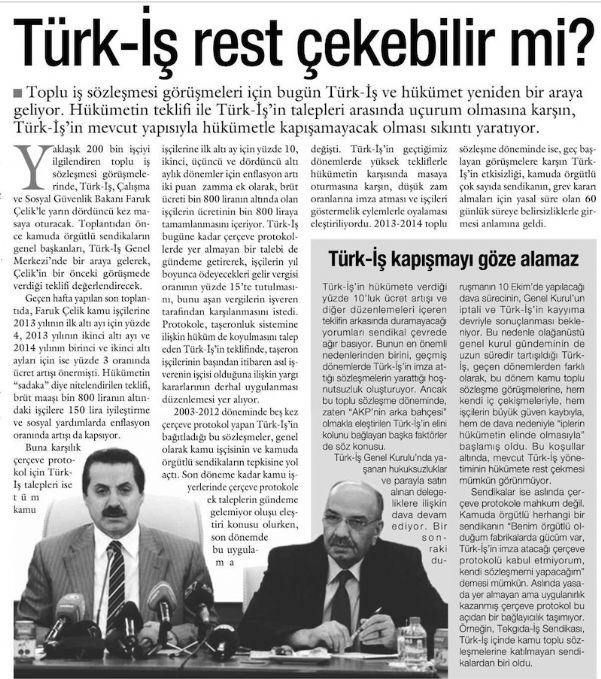 TÜRK-İŞ REST ÇEKEBİLİR Mİ?