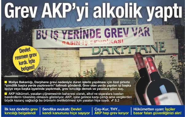 GREV AKP’Yİ ALKOLİK YAPTI