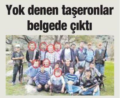 YOK DENEN TAŞERONLAR BELGEDE ÇIKTI