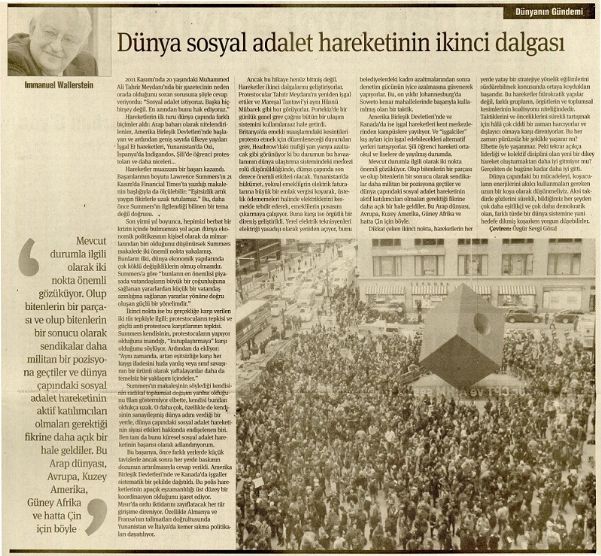 DÜNYA SOSYAL ADALET HAREKETİNİN 2. DALGASI