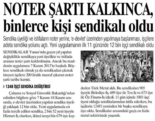 NOTER ŞARTI KALKINCA