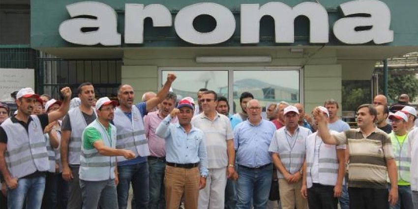 AROMA GREVİNE KESK’TEN DESTEK