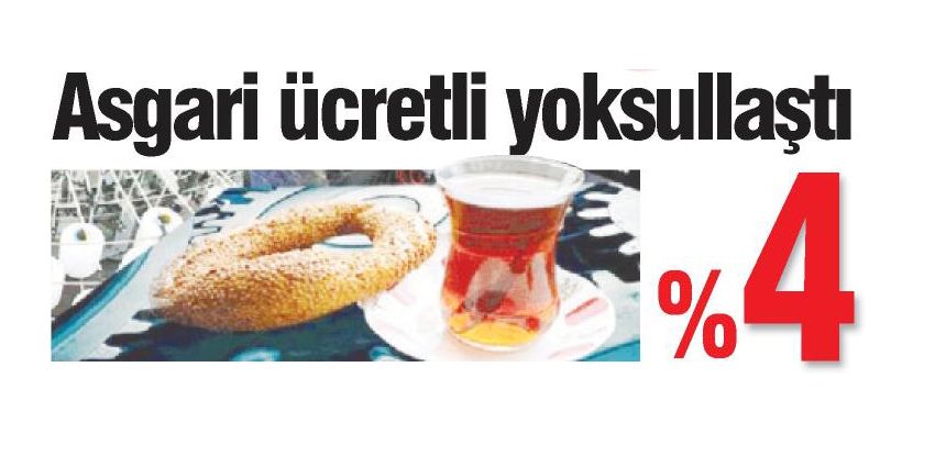 ASGARİ ÜCRETLİ YOKSULLAŞTI