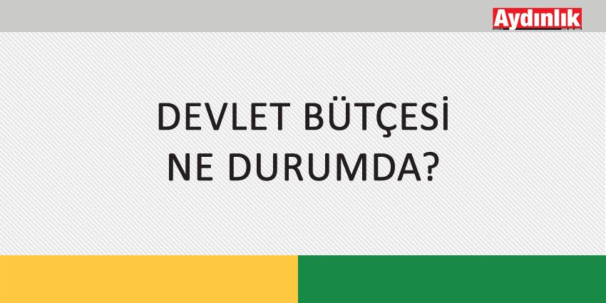 DEVLET BÜTÇESİ NE DURUMDA?