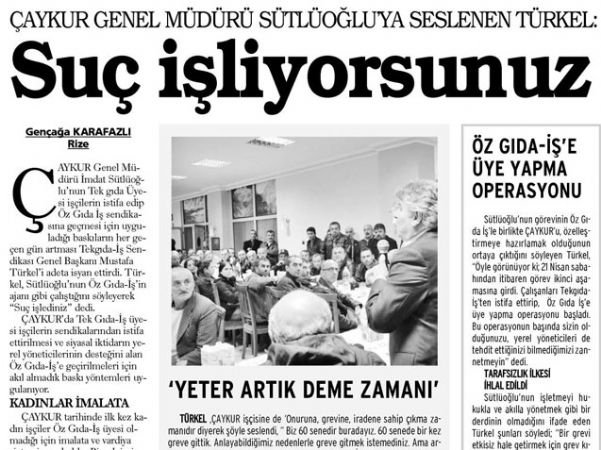 SUÇ İŞLİYORSUNUZ