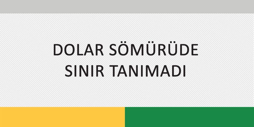 DOLAR SÖMÜRÜDE SINIR TANIMADI