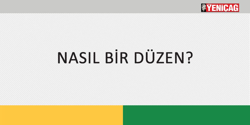 NASIL BİR DÜZEN?