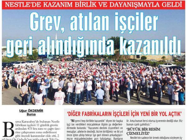 NESTLE İŞÇİSİ BÖYLE KAZANDI