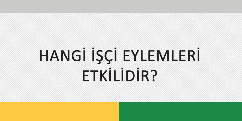 HANGİ İŞÇİ EYLEMLERİ ETKİLİDİR?