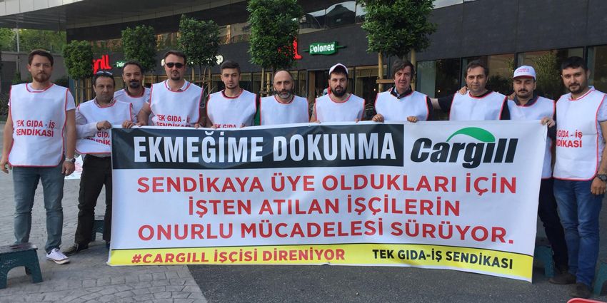 İŞTEN ÇIKARILAN CARGİLL İŞÇİLERİ İSTANBUL’DA