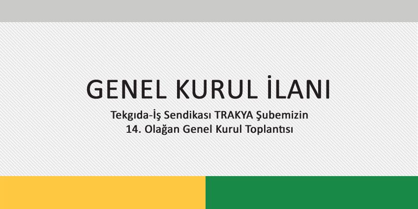 GENEL KURUL İLANI