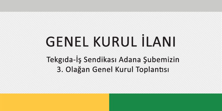 GENEL KURUL İLANI