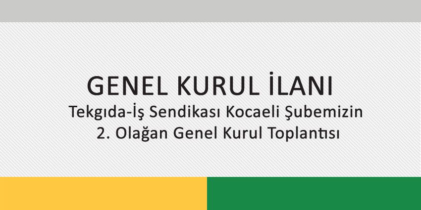 GENEL KURUL İLANI