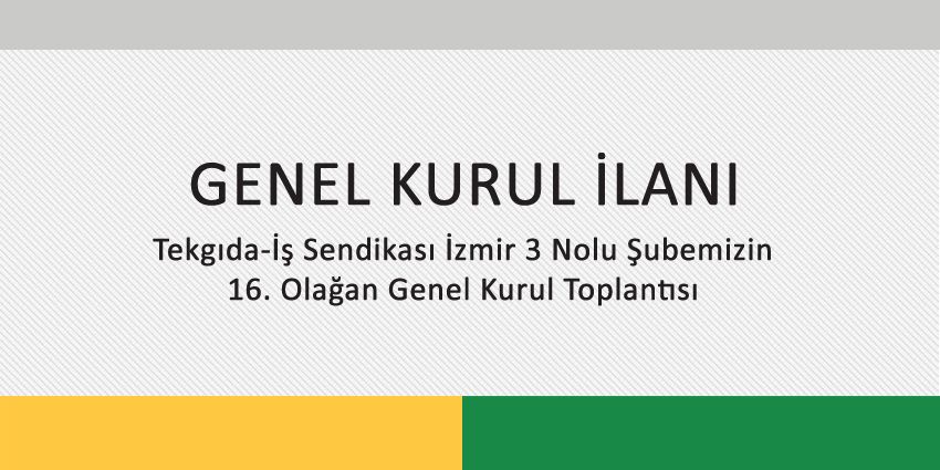 GENEL KURUL İLANI