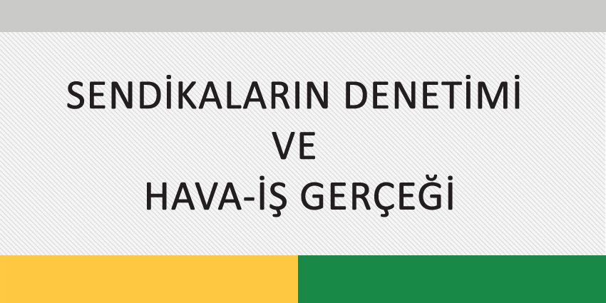 SENDİKALARIN DENETİMİ VE HAVA-İŞ GERÇEĞİ
