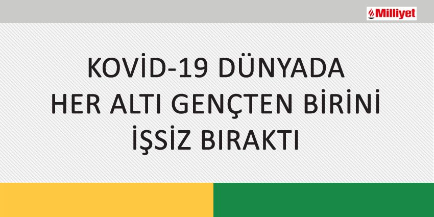 KOVİD-19 DÜNYADA HER ALTI GENÇTEN BİRİNİ İŞSİZ BIRAKTI