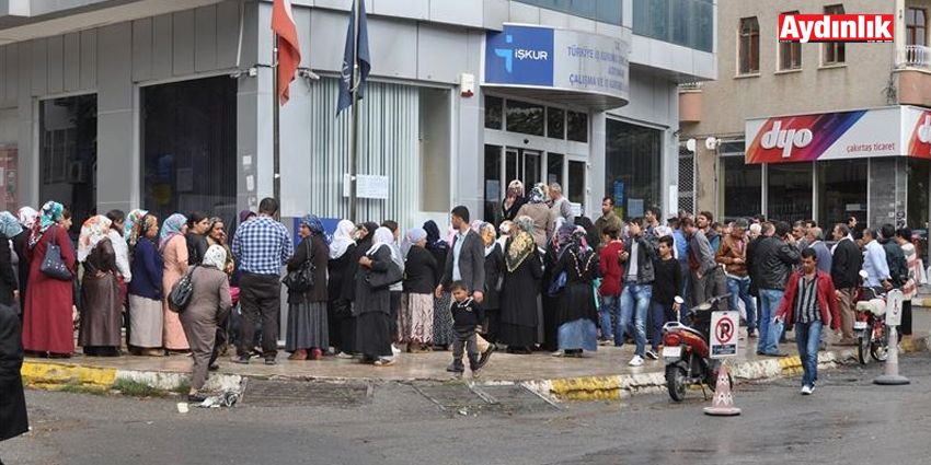 İŞSİZLİK MAAŞINA BAŞVURANLAR ARTTI